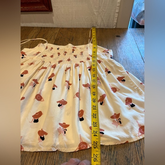 COMPAÑÍA FANTÁSTICA – Cream Camisole with Hat Print – Size M - Picture 5 of 7